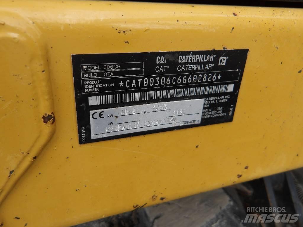 CAT 306 CR Mini ekskavatörler, 7 tona dek