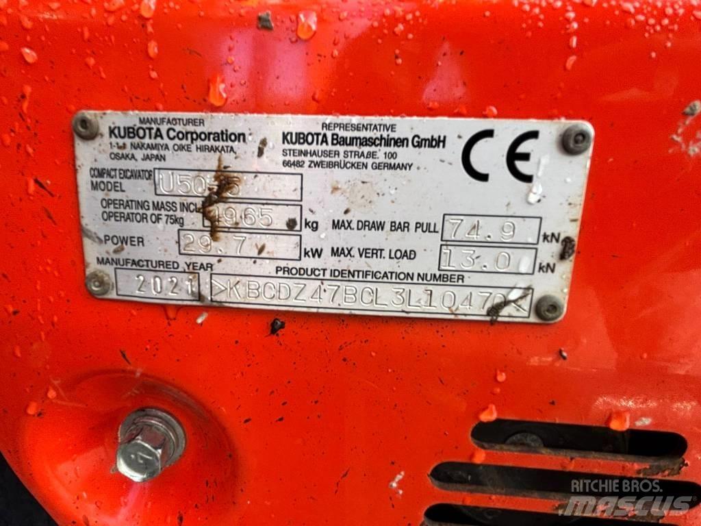 Kubota U 50 Mini ekskavatörler, 7 tona dek