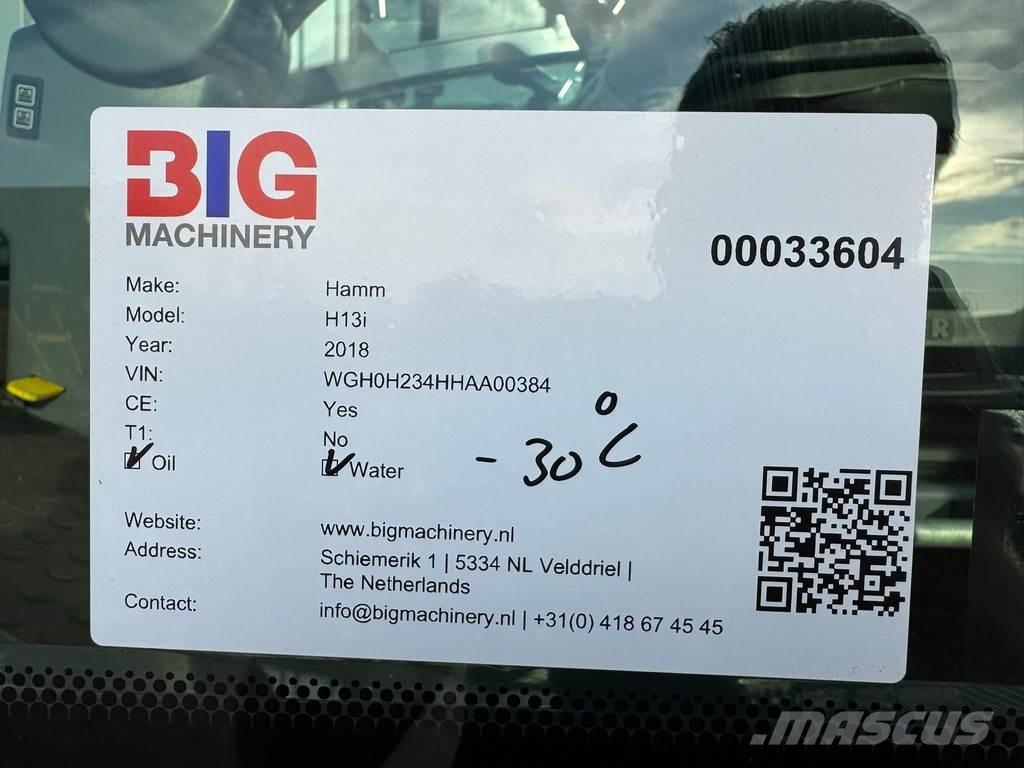 Hamm H13i Tek tamburlu silindirler
