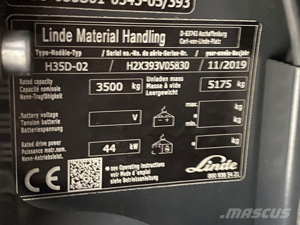 Linde H35D-02 Dizel forkliftler