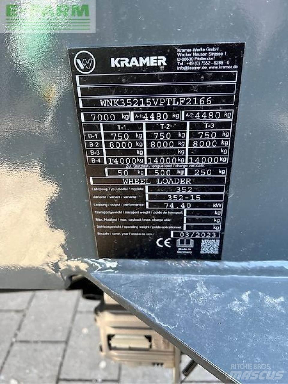 Kramer kl35.8t Tarimsal teleskopik yükleyiciler