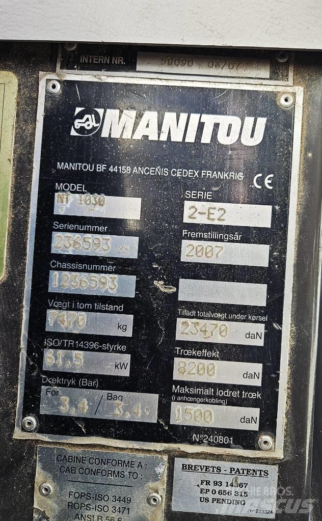 Manitou 1030 Teleskopik yükleyiciler