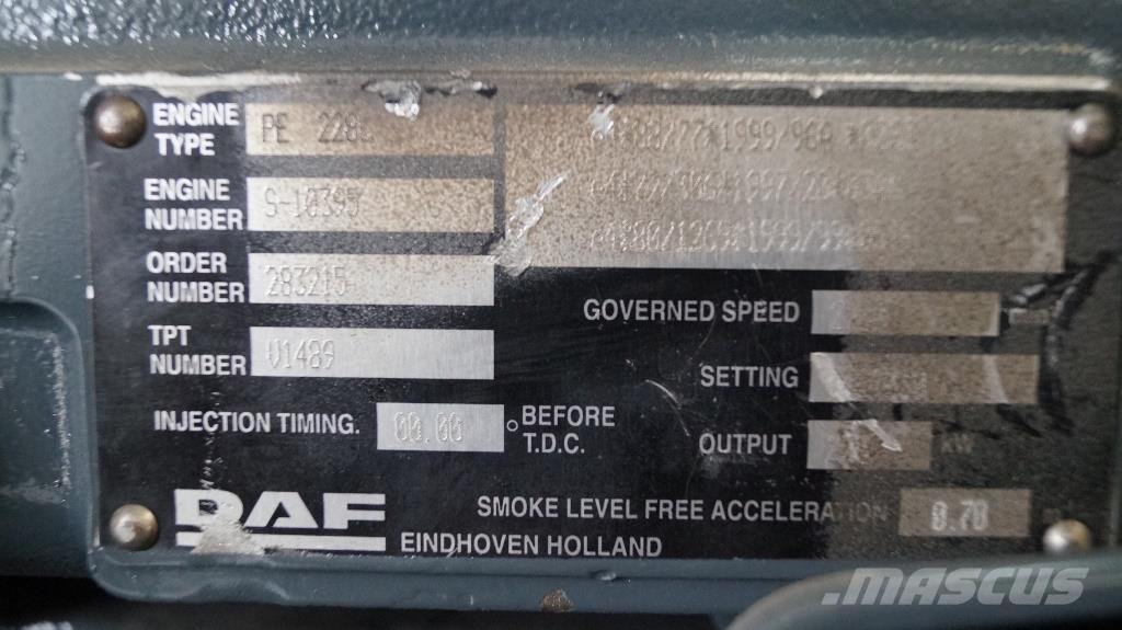 DAF PE 228 C NEW Motorlar