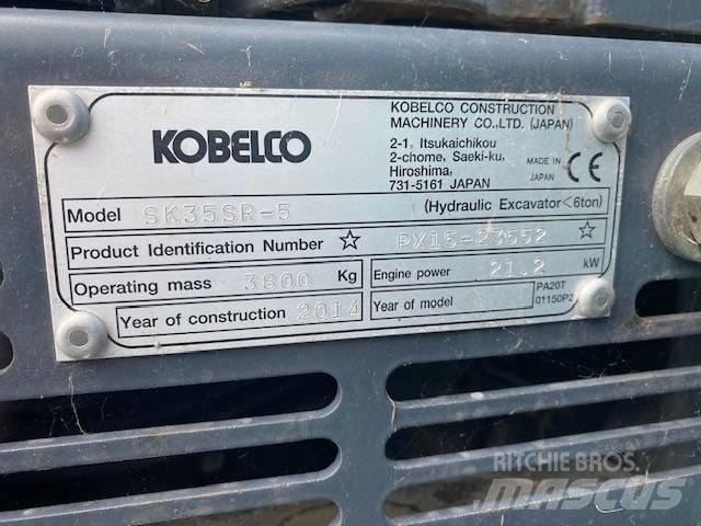 Kobelco SK 35 SR-5 Mini ekskavatörler, 7 tona dek