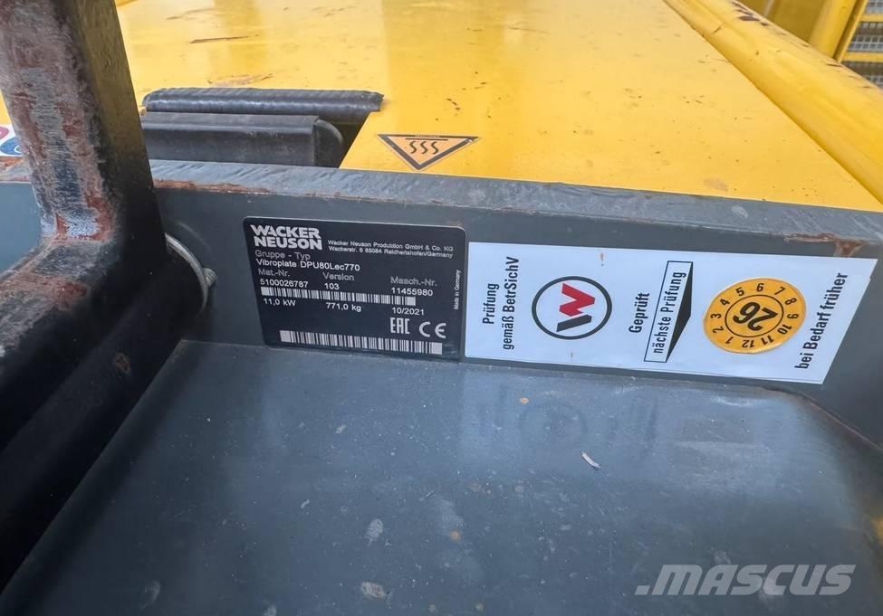 Wacker Neuson DPU 80 Kompaktörler