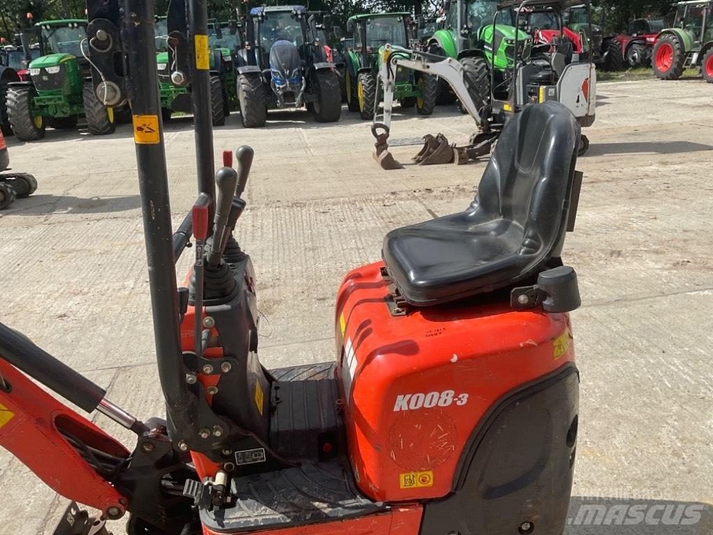 Kubota K 008-3 Mini ekskavatörler, 7 tona dek