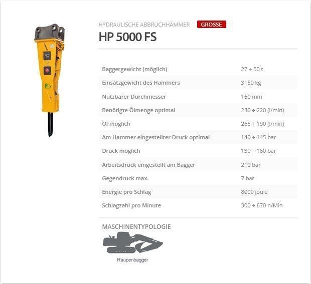 Indeco HP 5000 FS Hidrolik kırıcılar