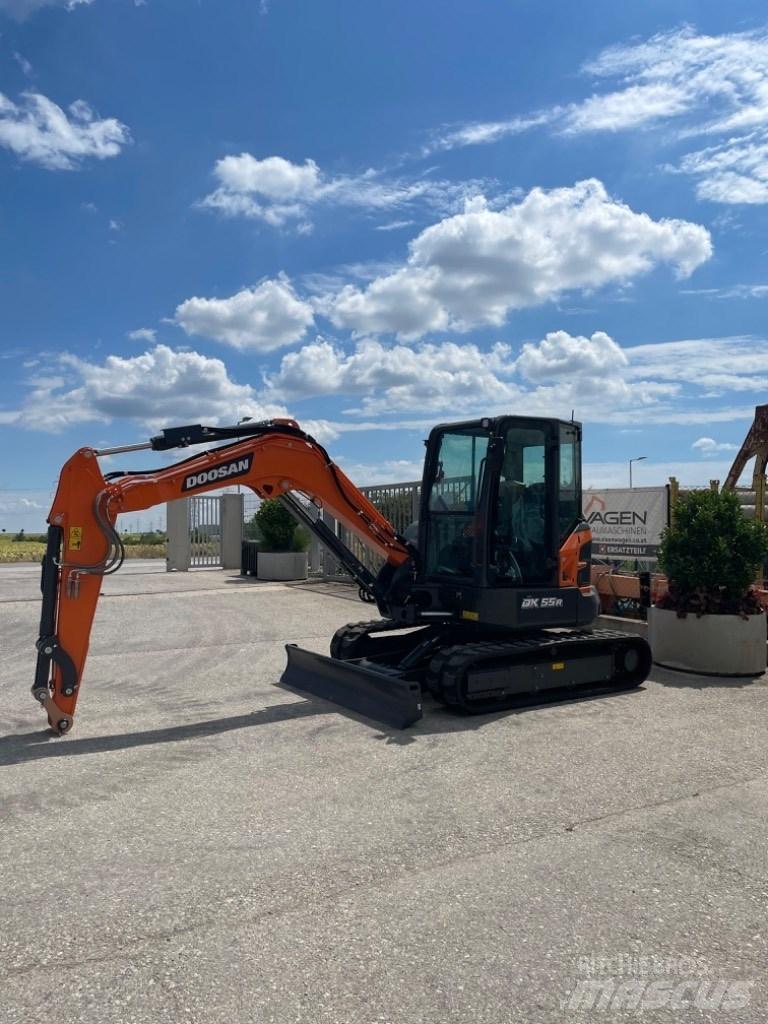 Doosan DX55r Mini ekskavatörler, 7 tona dek