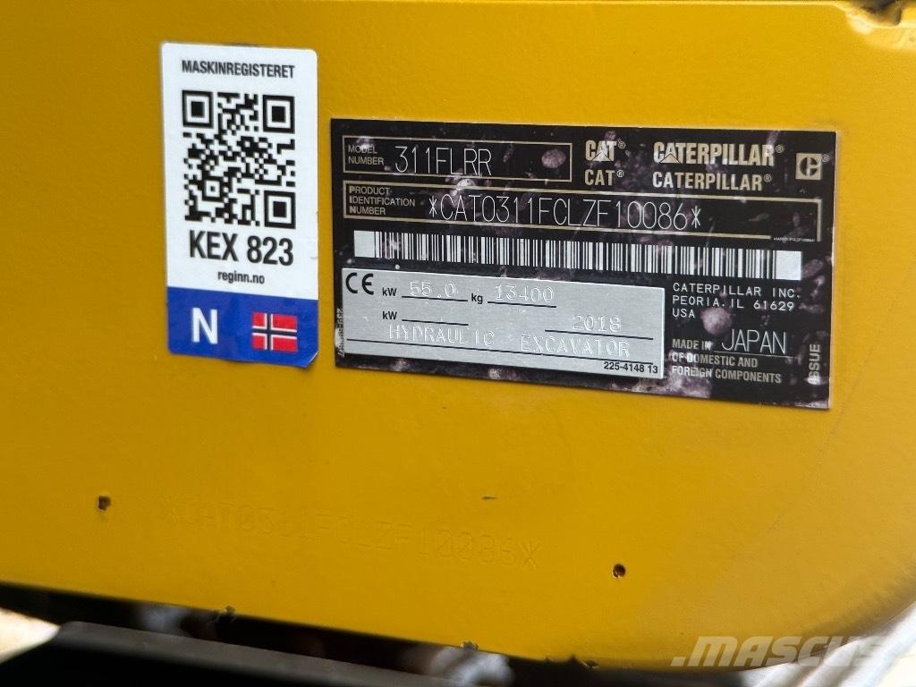 CAT 311 F LRR Paletli ekskavatörler