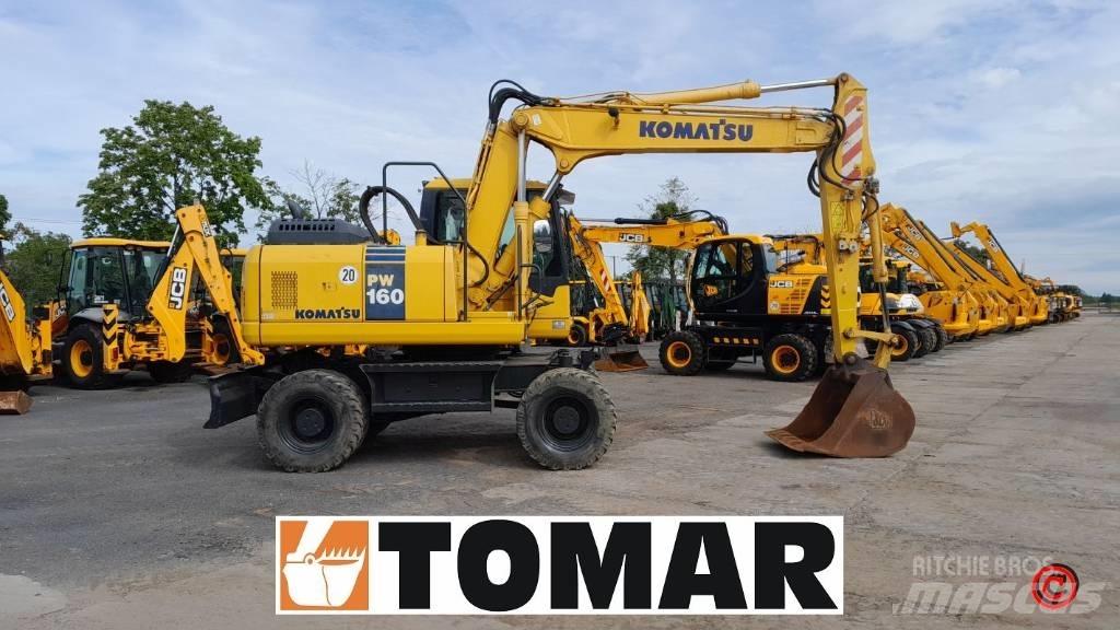 Komatsu PW 160-7 Lastik tekerli ekskavatörler