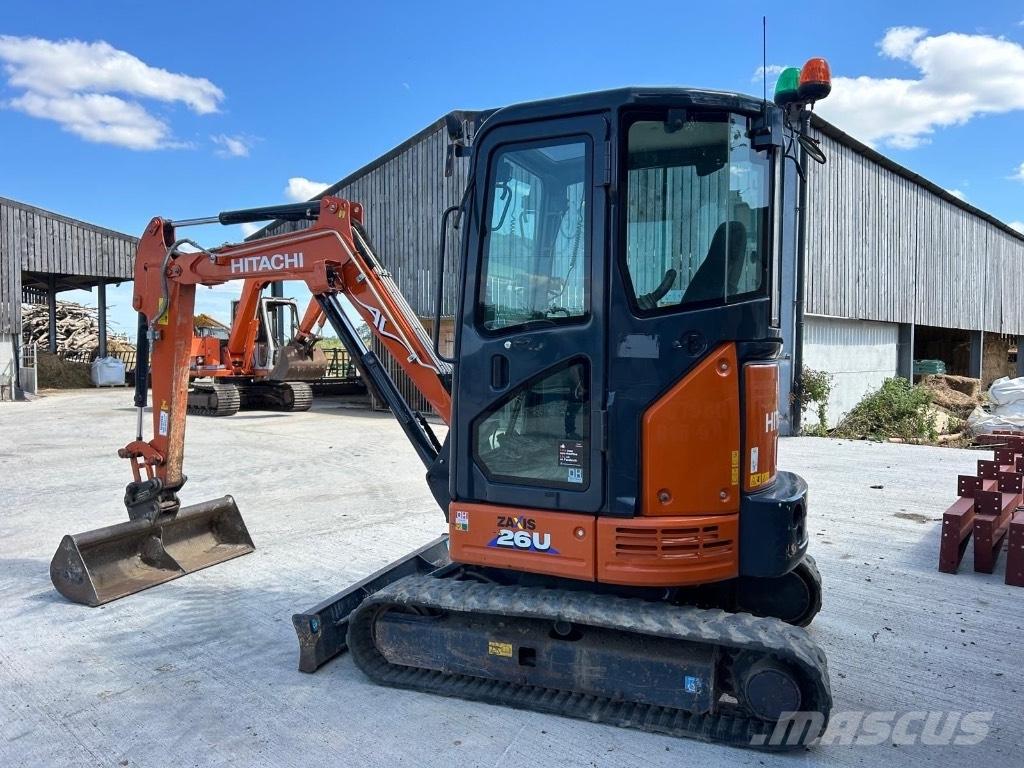Hitachi ZX 26 U-6 Mini ekskavatörler, 7 tona dek