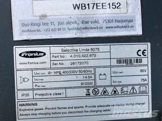 Linde E30/600HL/387 Elektrikli forkliftler