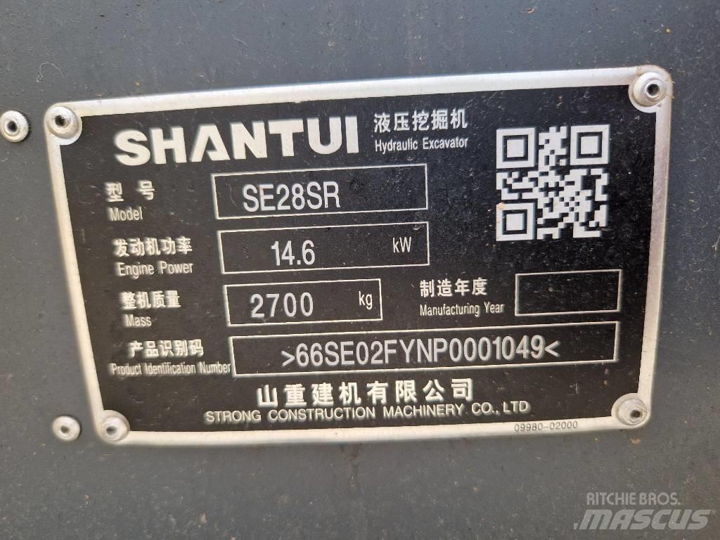 Shantui SE28SR Lastik tekerli ekskavatörler