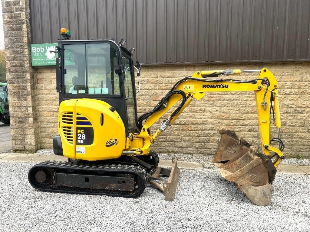 Komatsu PC26MR-3 Mini ekskavatörler, 7 tona dek