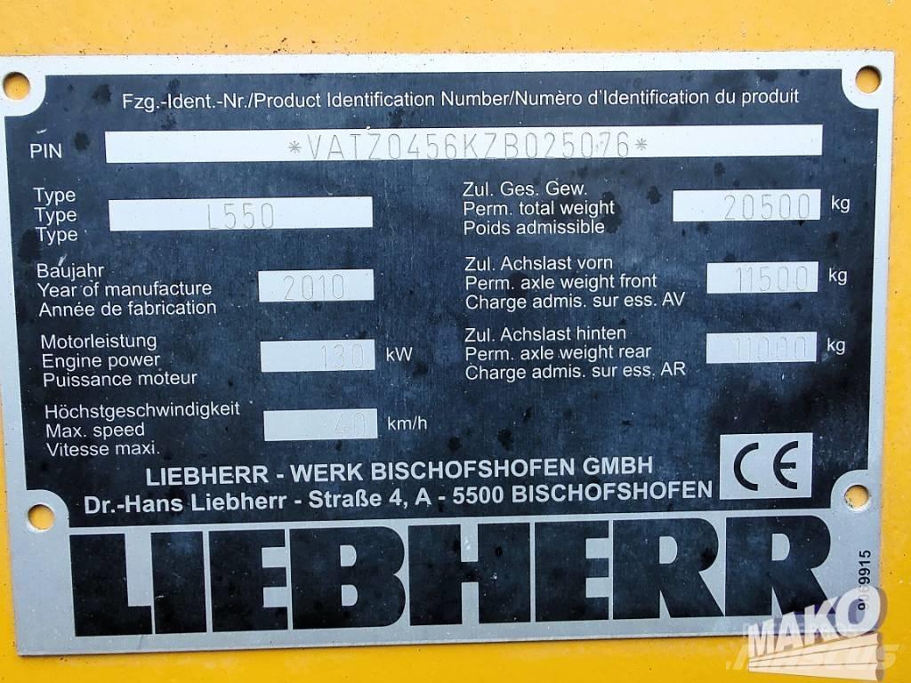 Liebherr L 550 Tekerlekli yükleyiciler