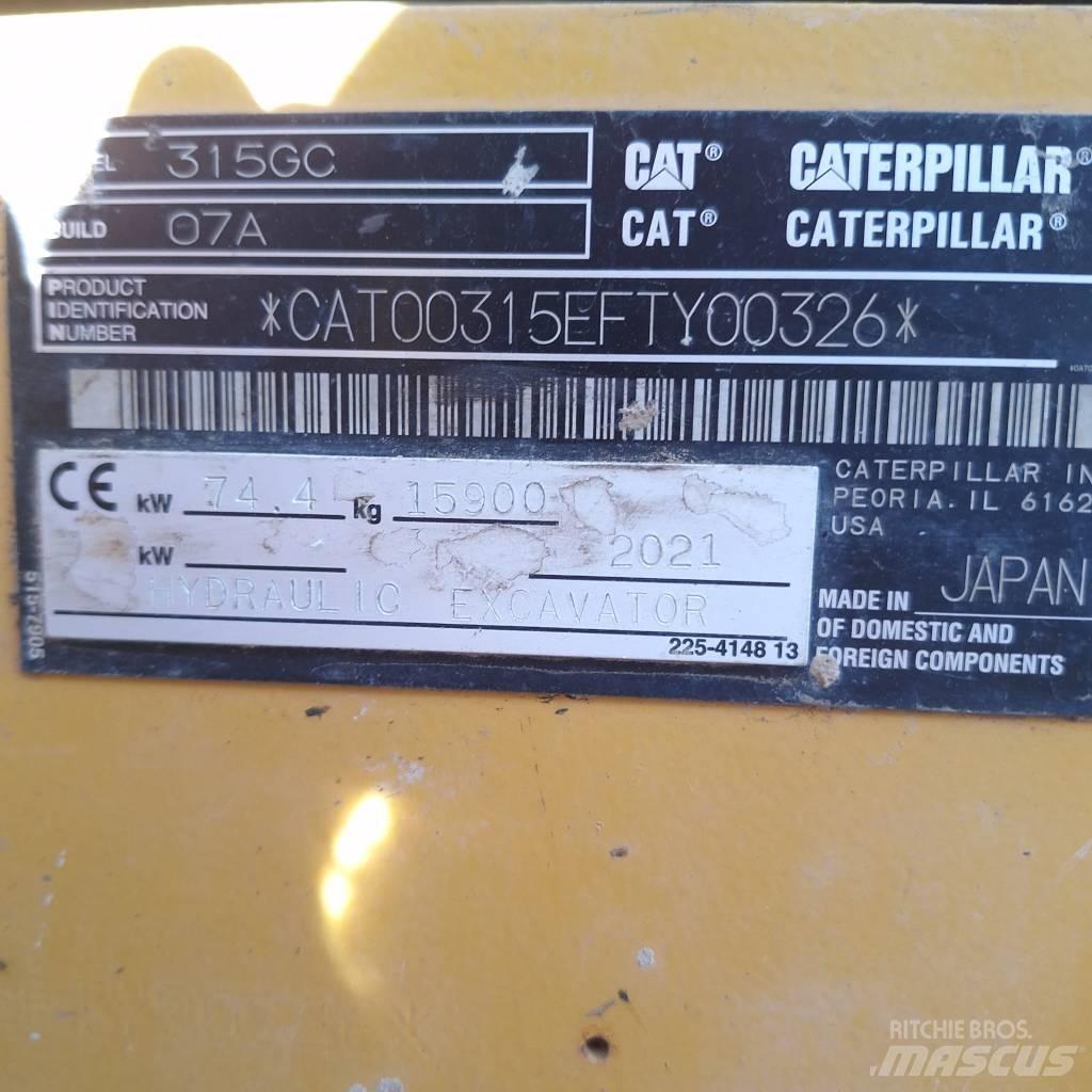 CAT 315 Paletli ekskavatörler