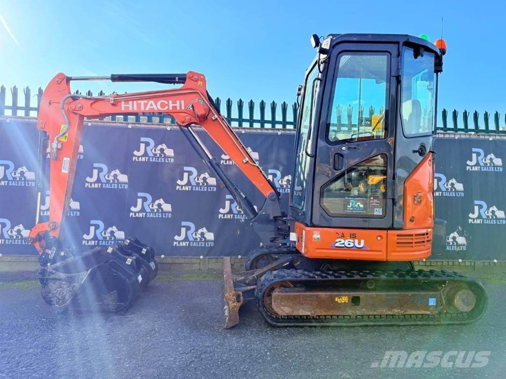 Hitachi ZX 26 U-6 CR Mini ekskavatörler, 7 tona dek