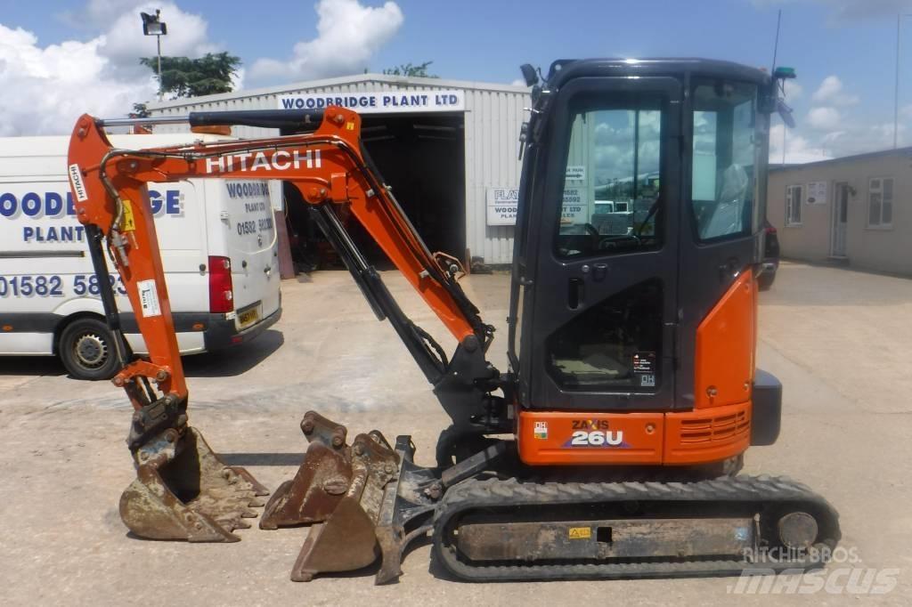 Hitachi ZX 26 U-6 Mini ekskavatörler, 7 tona dek