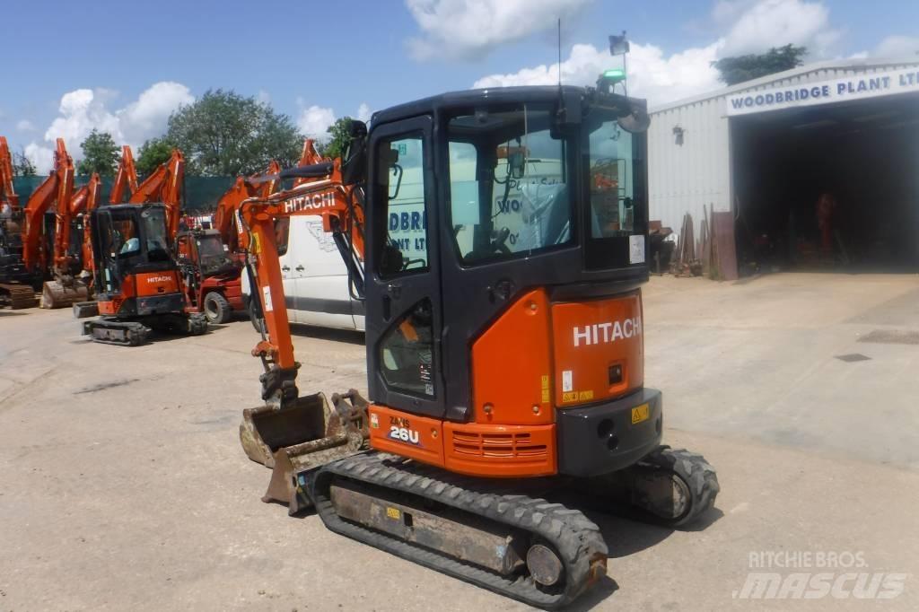 Hitachi ZX 26 U-6 Mini ekskavatörler, 7 tona dek