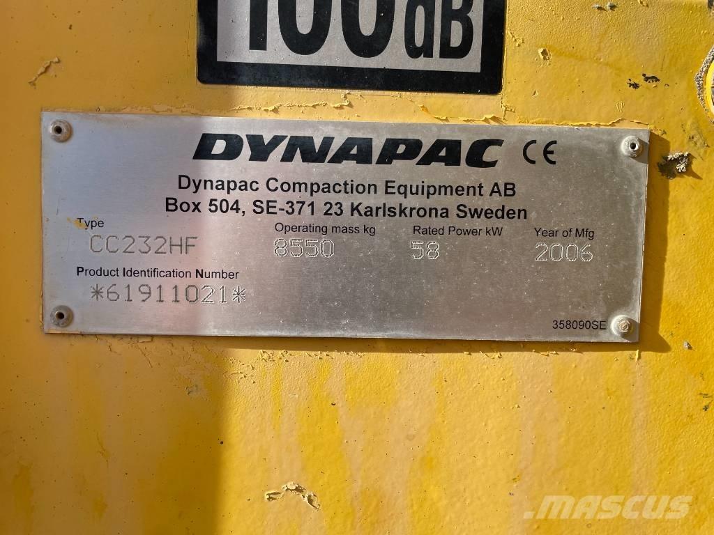 Dynapac CC 232 HF Çift tamburlu silindirler