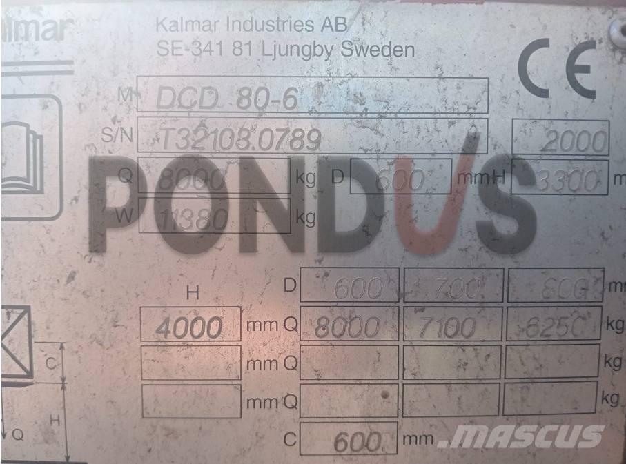 Kalmar DCD 80-6 Dizel forkliftler