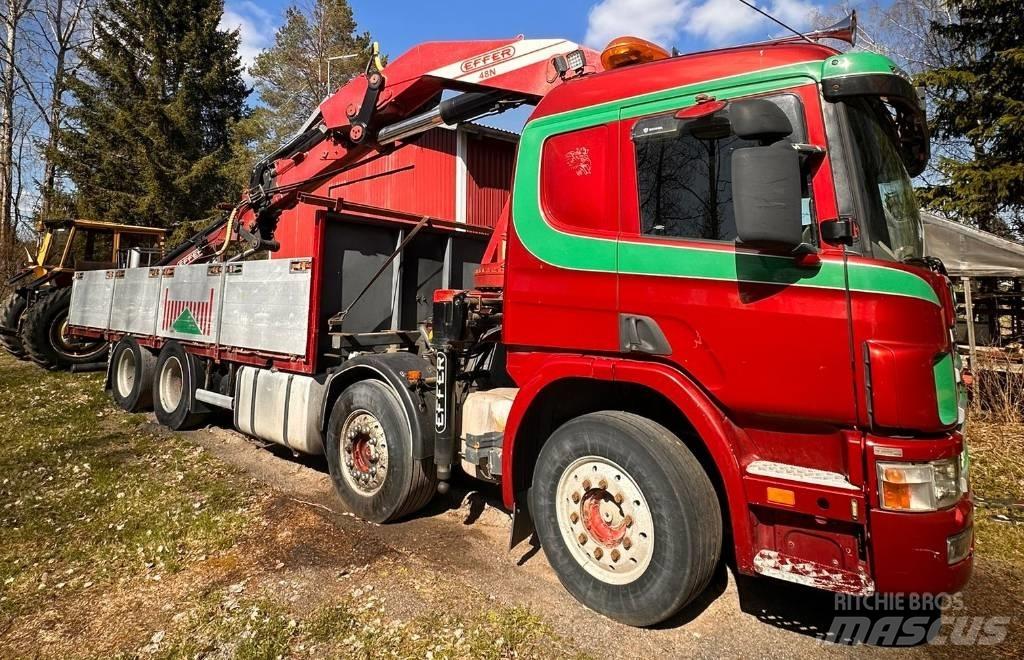Scania P 124 GB Araç üzeri vinçler