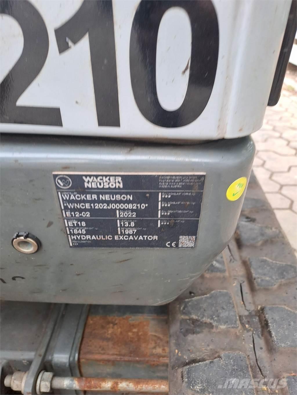 Wacker Neuson ET18 Paletli ekskavatörler
