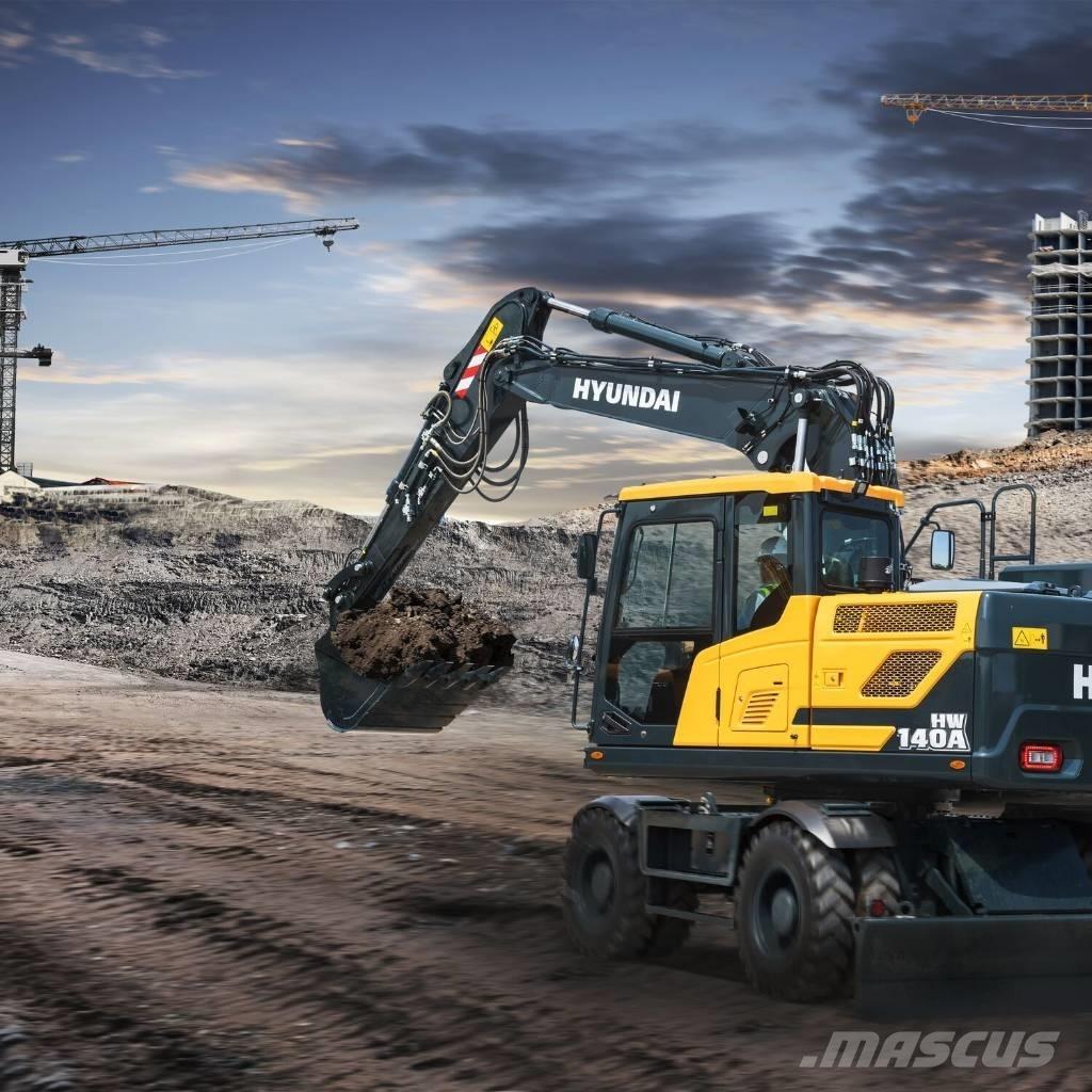 Hyundai HW140A Lastik tekerli ekskavatörler