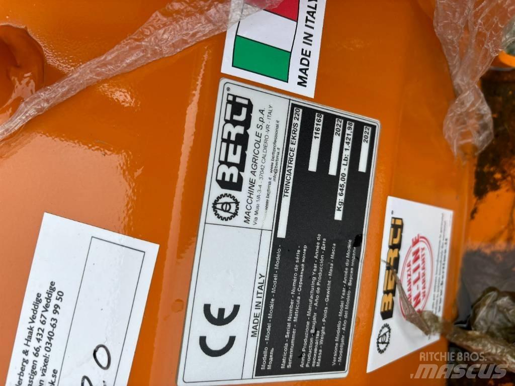 Berti EKR-S 220 Hasat makineleri