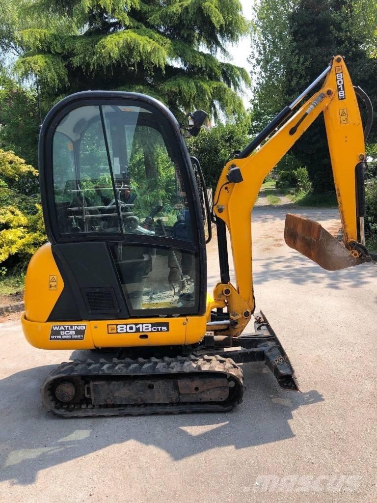 JCB 8018 CTS Mini ekskavatörler, 7 tona dek