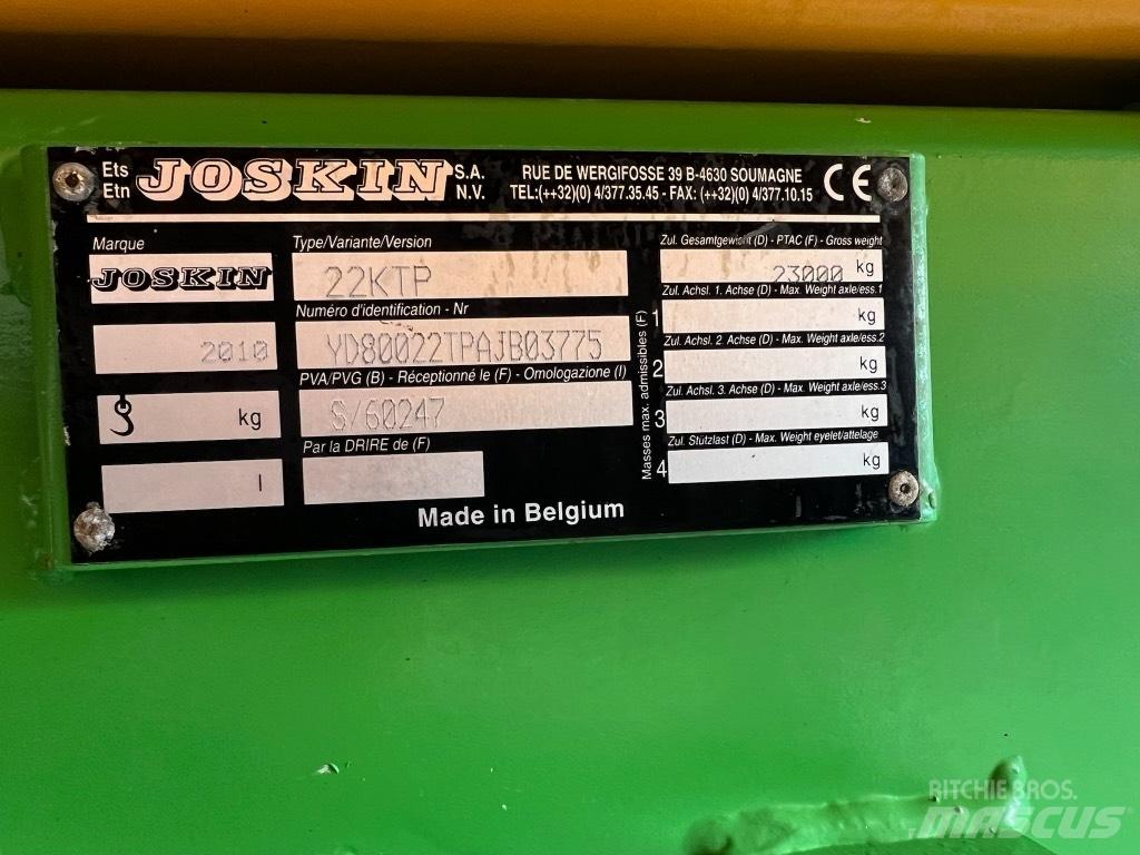 Joskin 22KTP Boşaltma römorkları