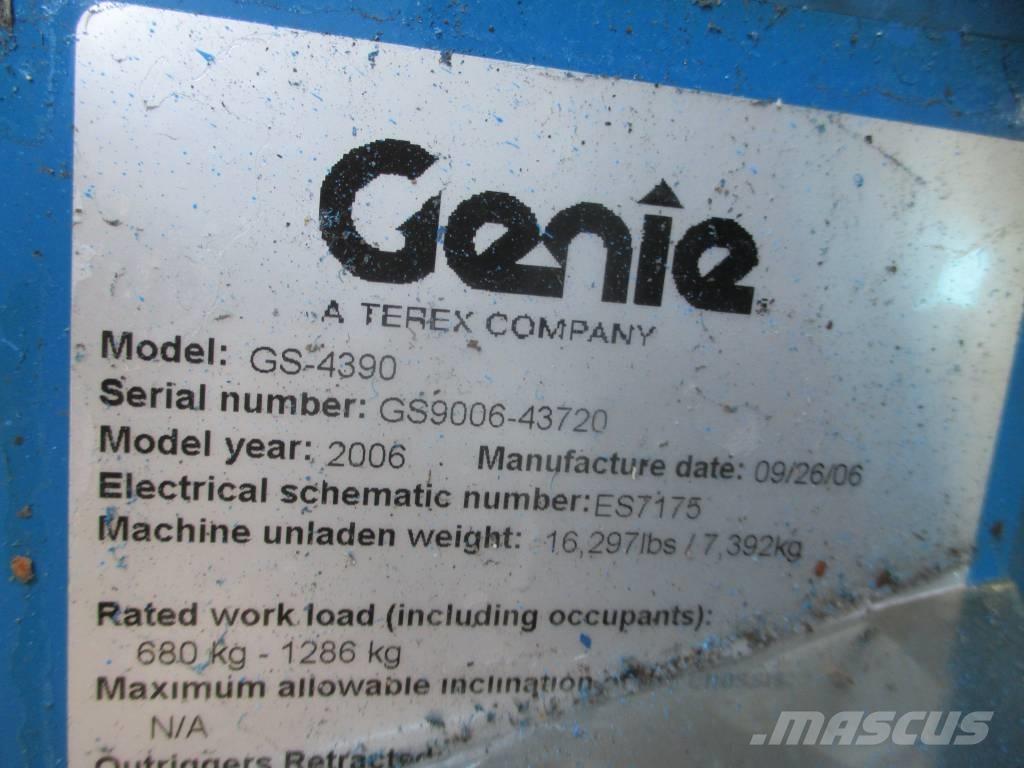 Genie GS 4390 RT Makasli platformlar