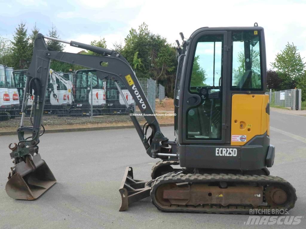 Volvo ECR 25 D Mini ekskavatörler, 7 tona dek