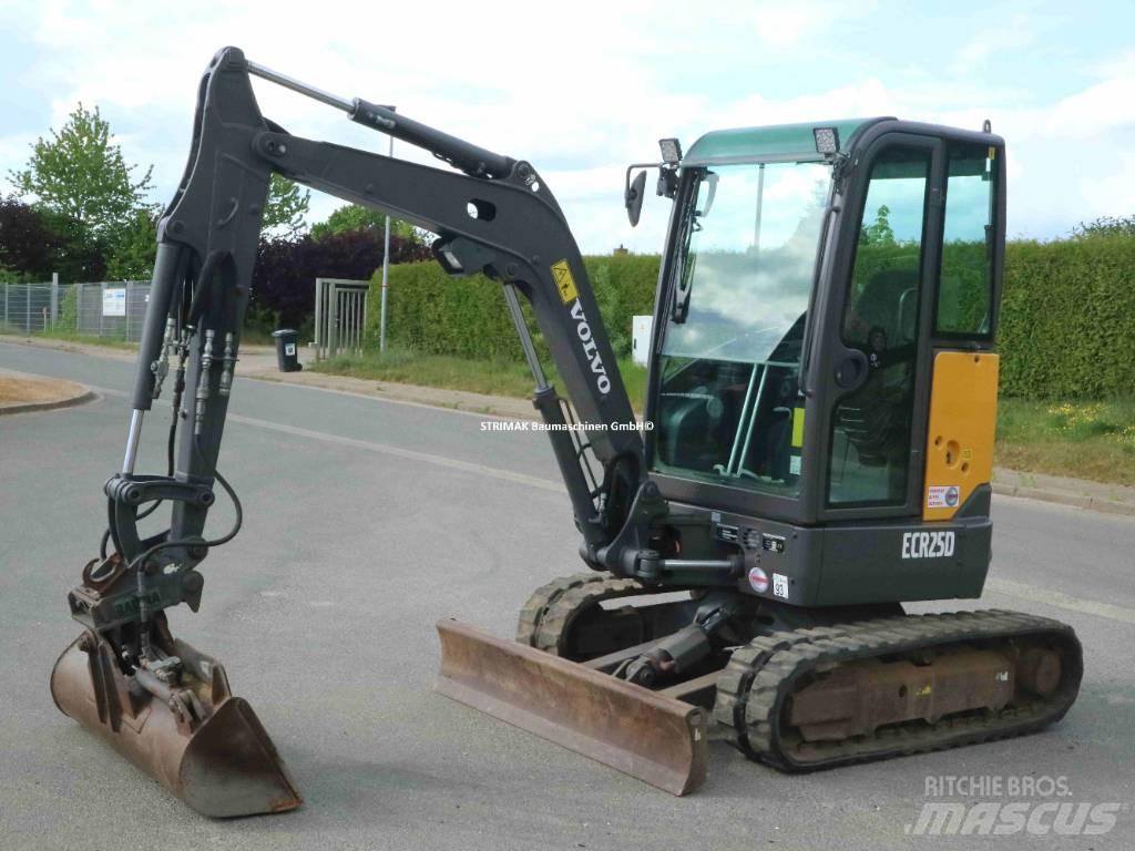 Volvo ECR 25 D Mini ekskavatörler, 7 tona dek