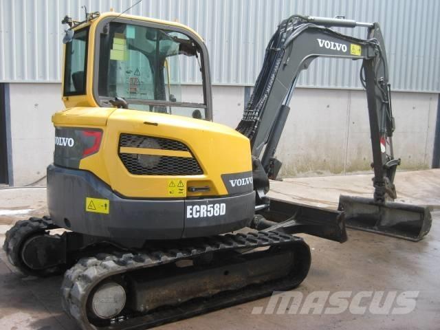 Volvo ECR 58 D Mini ekskavatörler, 7 tona dek