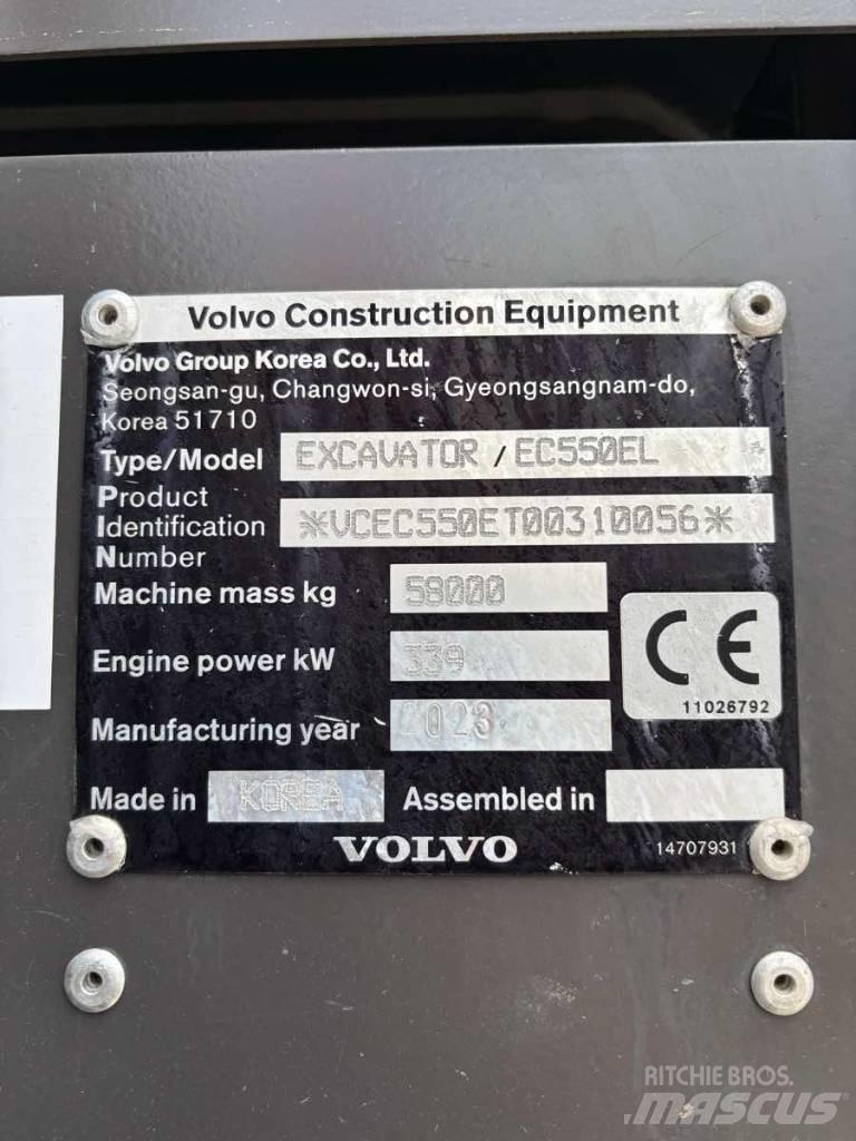 Volvo EC550EL Paletli ekskavatörler