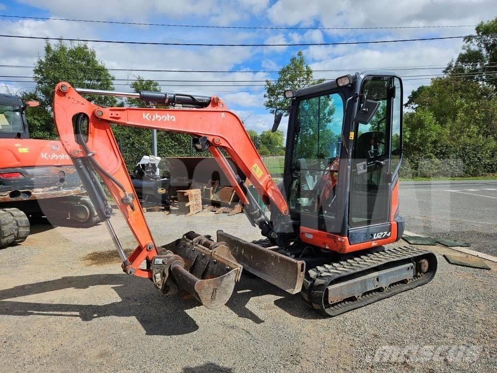 Kubota U 27 Mini ekskavatörler, 7 tona dek