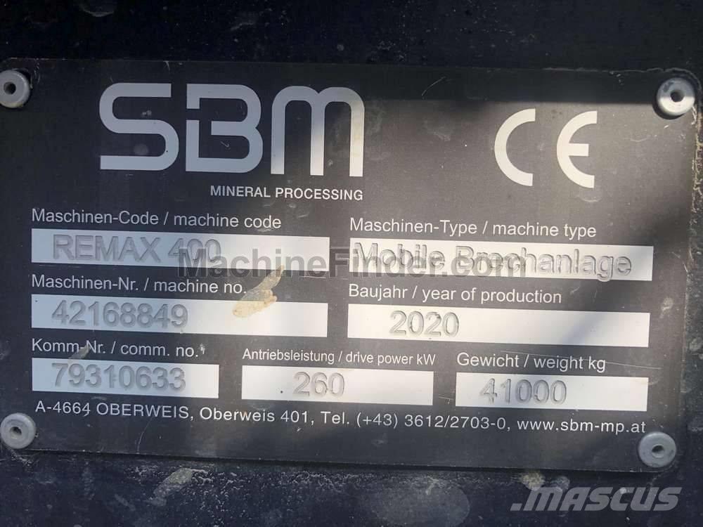 SBM Remax 400 Gezer kırıcılar