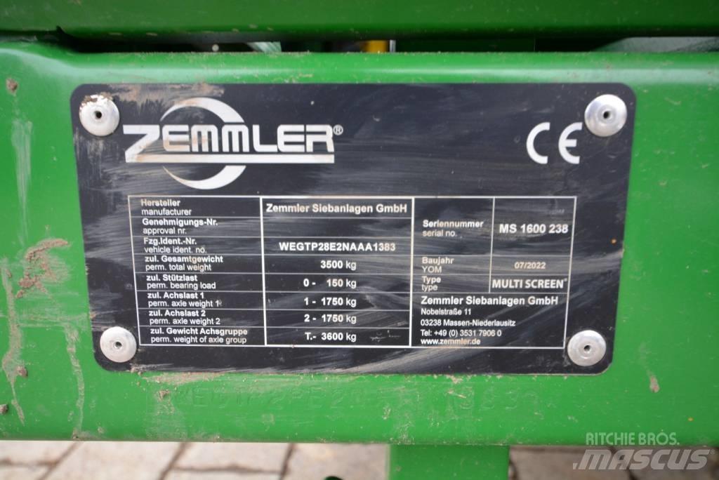 Zemmler MS 1600 Gezer eleyiciler