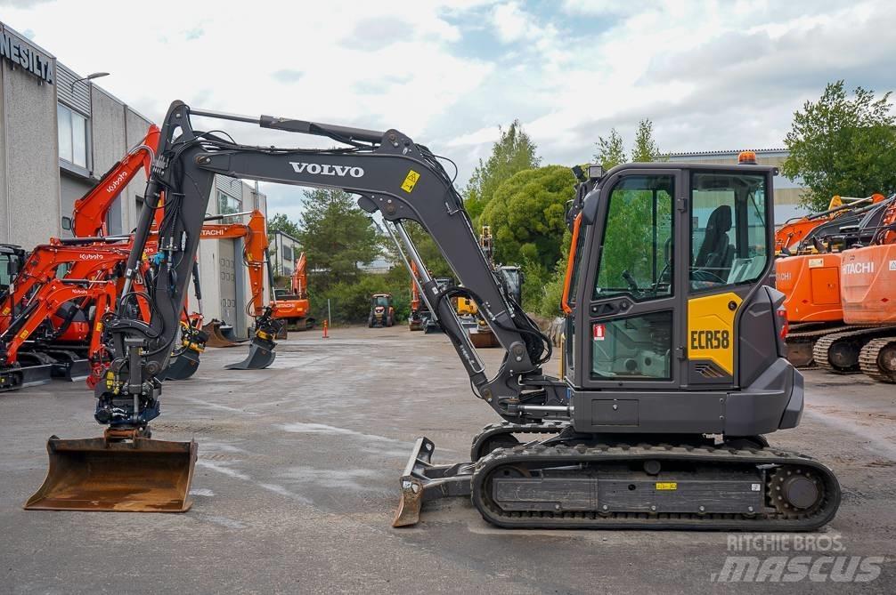 Volvo ECR58F EX-DEMO Mini ekskavatörler, 7 tona dek