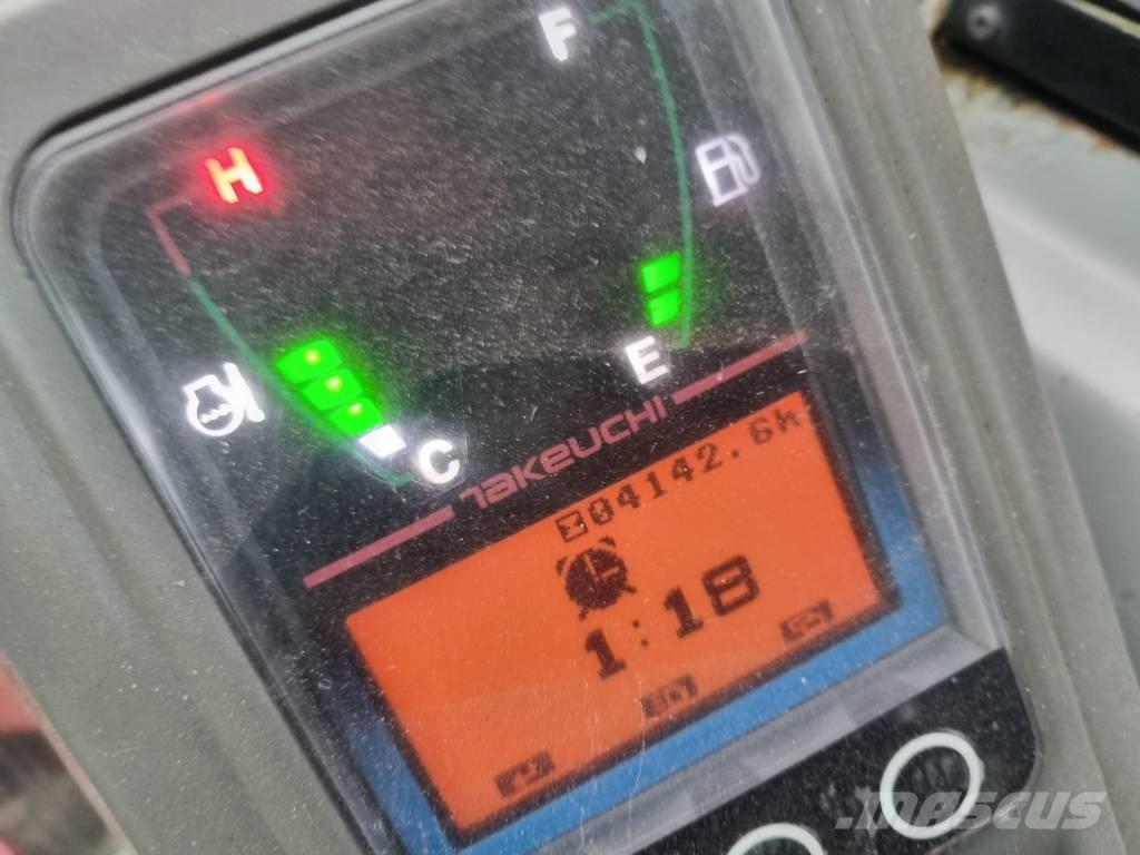 Takeuchi TB 216 Mini ekskavatörler, 7 tona dek