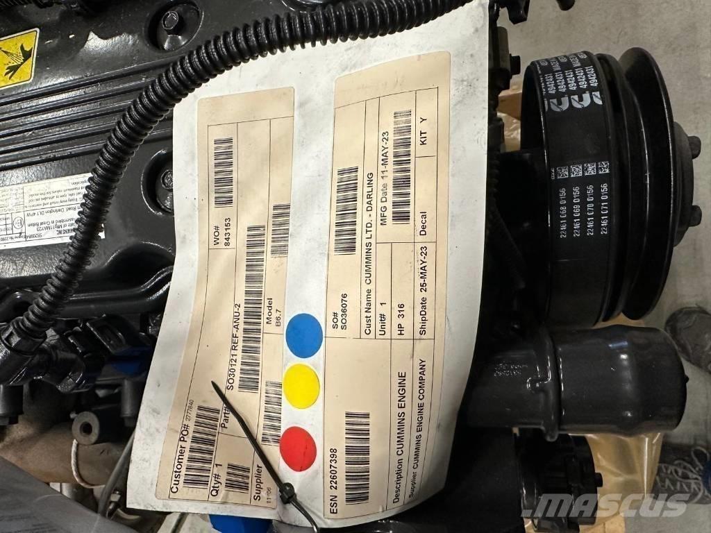Cummins B6.7 FR95272 Diger tarim makinalari