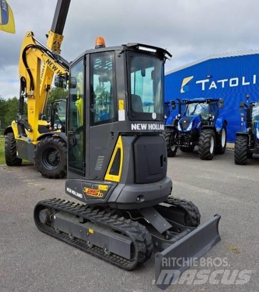 New Holland E25D Mini ekskavatörler, 7 tona dek