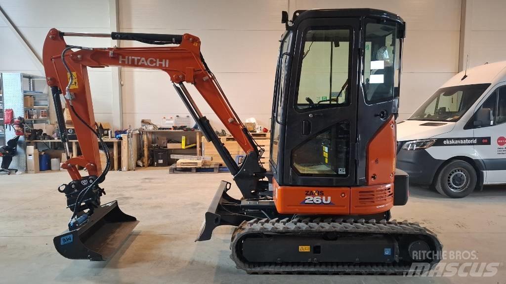 Hitachi ZX 26 U-6 Mini ekskavatörler, 7 tona dek