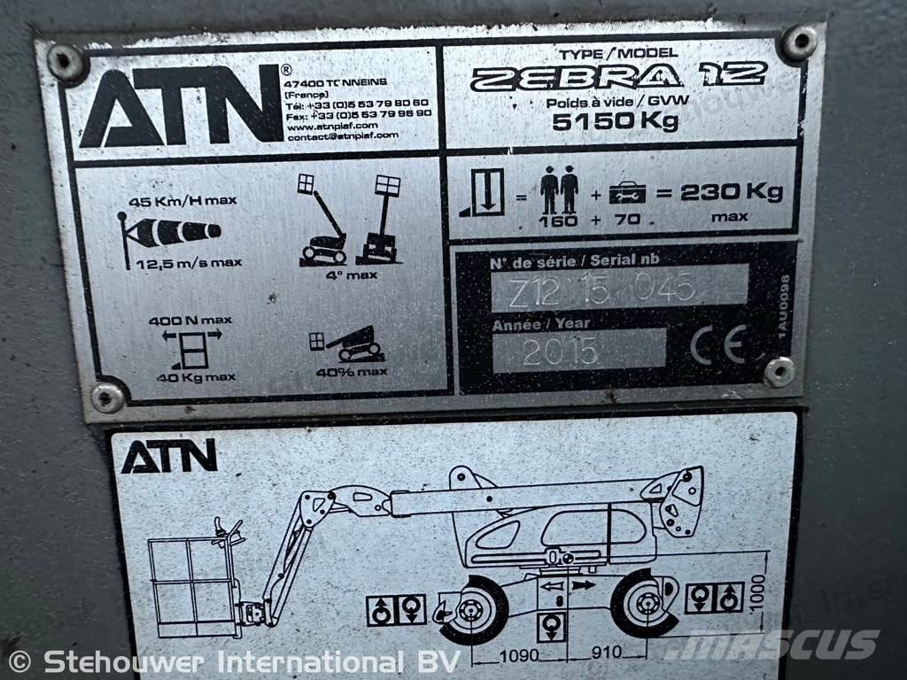 ATN Zebra 12 Körüklü personel platformları