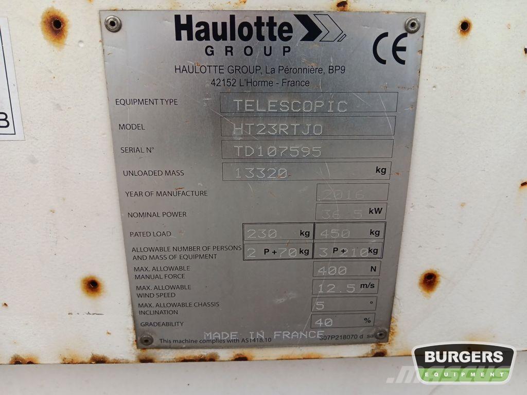 Haulotte HT23RTJO Teleskopik personel platformları