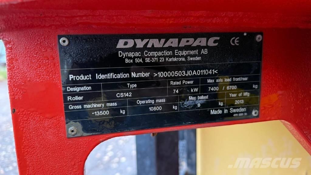Dynapac CS 142 Çift tamburlu silindirler