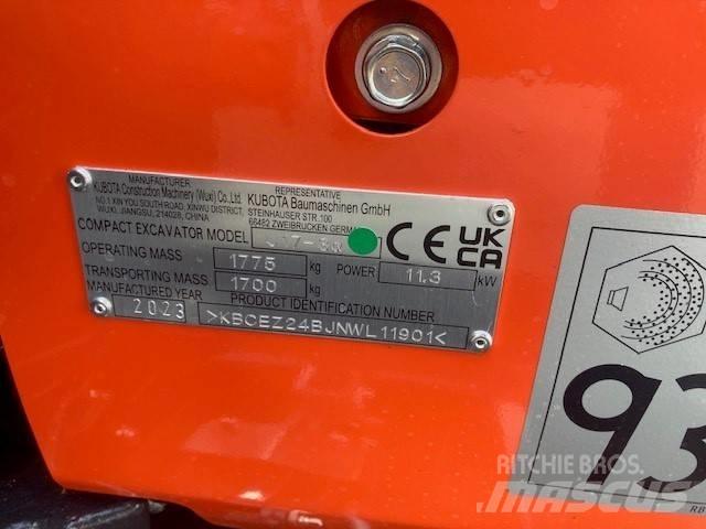 Kubota U 17-3 Mini ekskavatörler, 7 tona dek