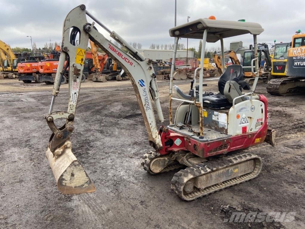 Takeuchi TB 216 Mini ekskavatörler, 7 tona dek