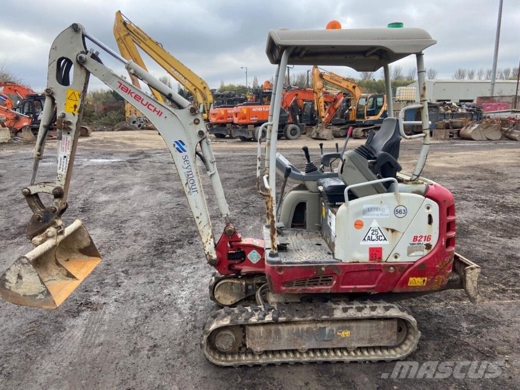Takeuchi TB 216 Mini ekskavatörler, 7 tona dek